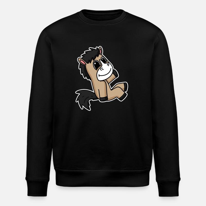 Cheval Chevaux Cheval domestique - Sweat bio ROLLER Stanley/Stella Unisexe - noir