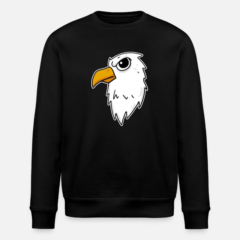 Eagle Head - Stanley/Stella ROLLER Unisex Organic Sweatshirt - black