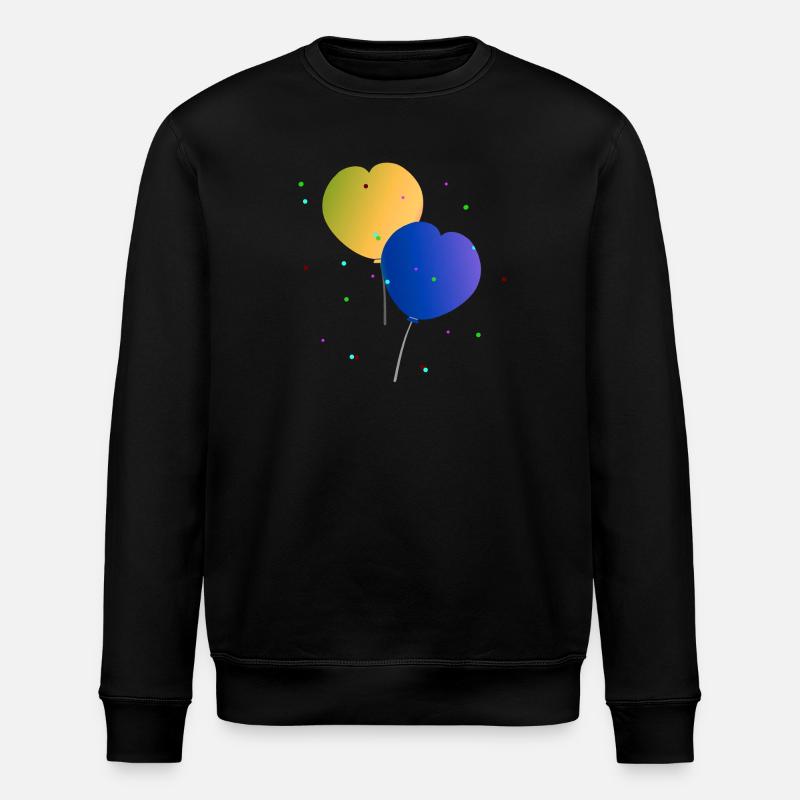 Ballons, Luftballonherzen - Stanley/Stella Unisex Bio-Sweatshirt ROLLER - Schwarz