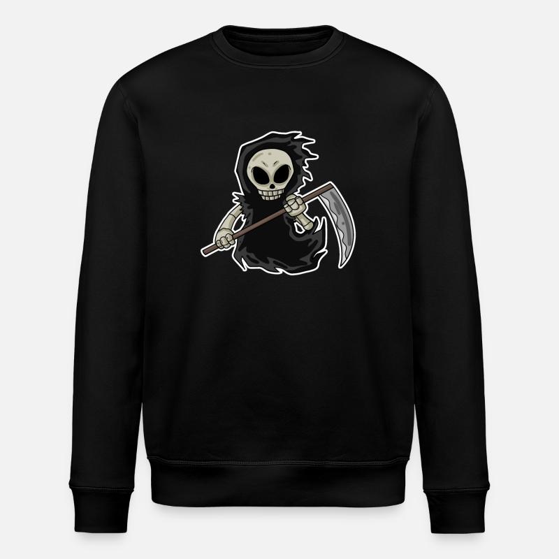 Faucheuse avec faux - Sweat bio ROLLER Stanley/Stella Unisexe - noir