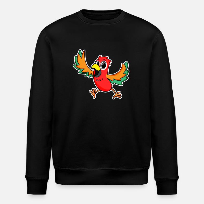 Parrot Bird Birds - Stanley/Stella ROLLER Unisex Organic Sweatshirt - black