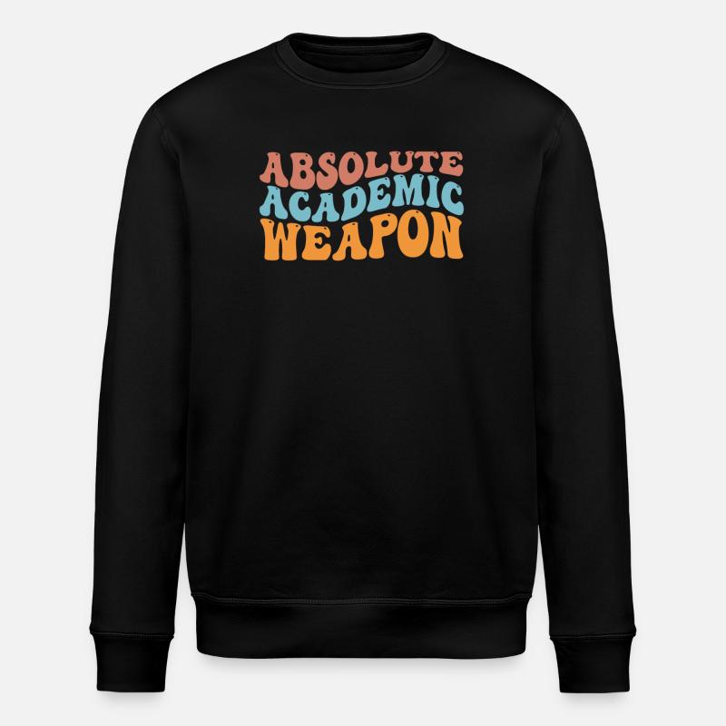 Studenten Absolute Academic Weapon - Stanley/Stella Unisex Bio-Sweatshirt ROLLER - Schwarz
