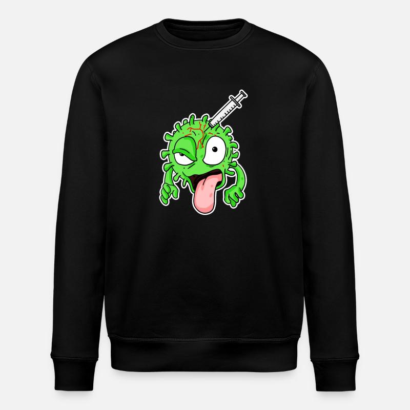 Vaccination contre le virus - Sweat bio ROLLER Stanley/Stella Unisexe - noir