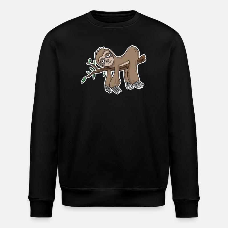 Sloth - Stanley/Stella ROLLER Unisex Organic Sweatshirt - black