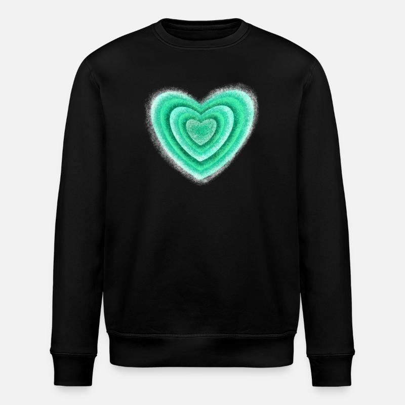 Herz - Stanley/Stella Unisex Bio-Sweatshirt ROLLER - Schwarz
