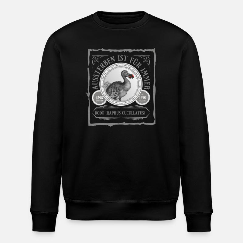 Der Dodo ist weg - Stanley/Stella Unisex Bio-Sweatshirt ROLLER - Schwarz