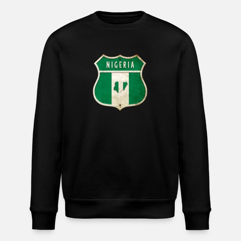 Design du drapeau du Nigéria - Sweat bio ROLLER Stanley/Stella Unisexe - noir