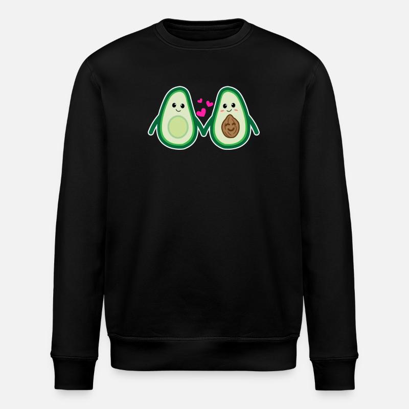 Avocat Coeur Parent Grossesse Enceinte - Sweat bio ROLLER Stanley/Stella Unisexe - noir