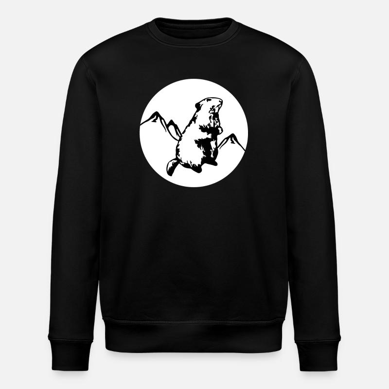 Marmotte - Sweat bio ROLLER Stanley/Stella Unisexe - noir