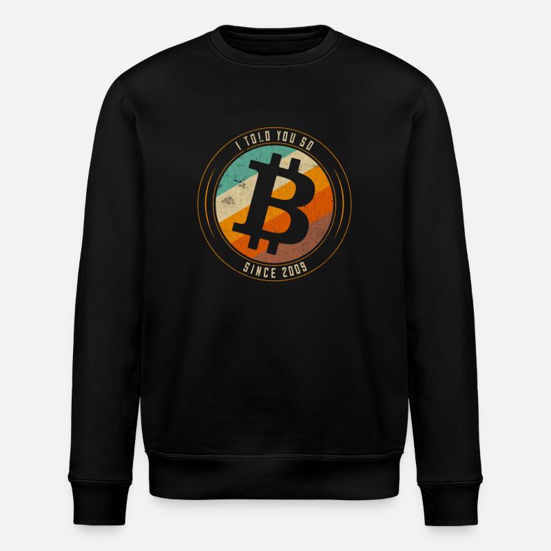 Bitcoin je vous l'avais dit - Sweat bio ROLLER Stanley/Stella Unisexe - noir