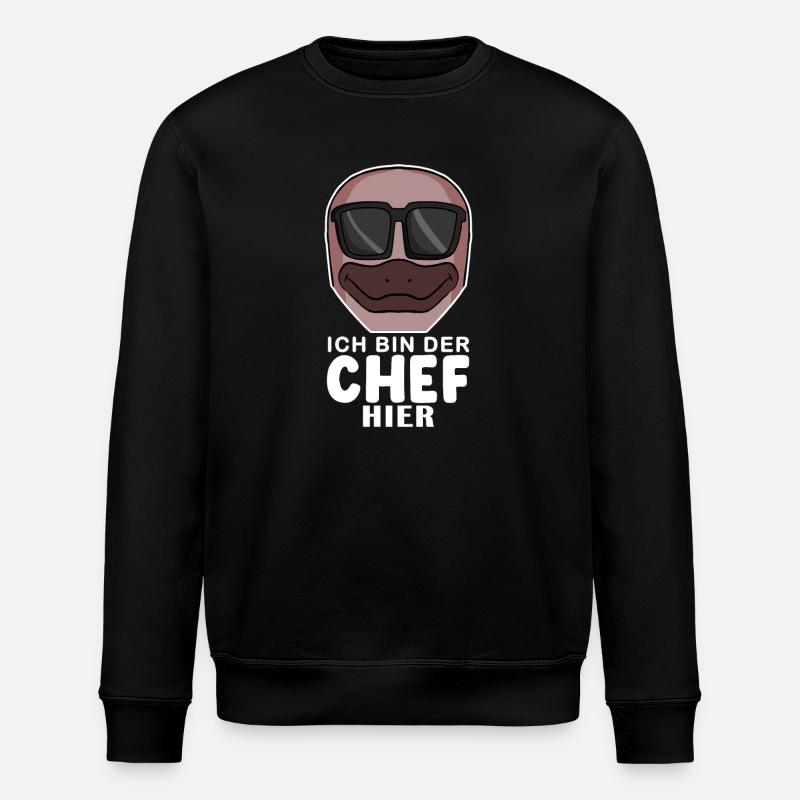 Cool Schnabeltier Chef Spruch - Stanley/Stella Unisex Bio-Sweatshirt ROLLER - Schwarz