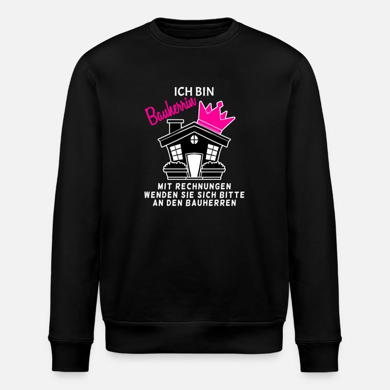 Bauherrin Geschenk - Stanley/Stella Unisex Bio-Sweatshirt ROLLER - Schwarz