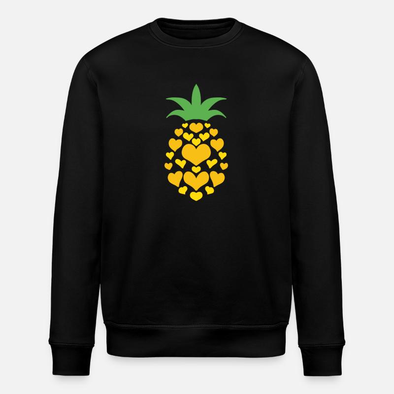 Cœur d’ananas - Sweat bio ROLLER Stanley/Stella Unisexe - noir