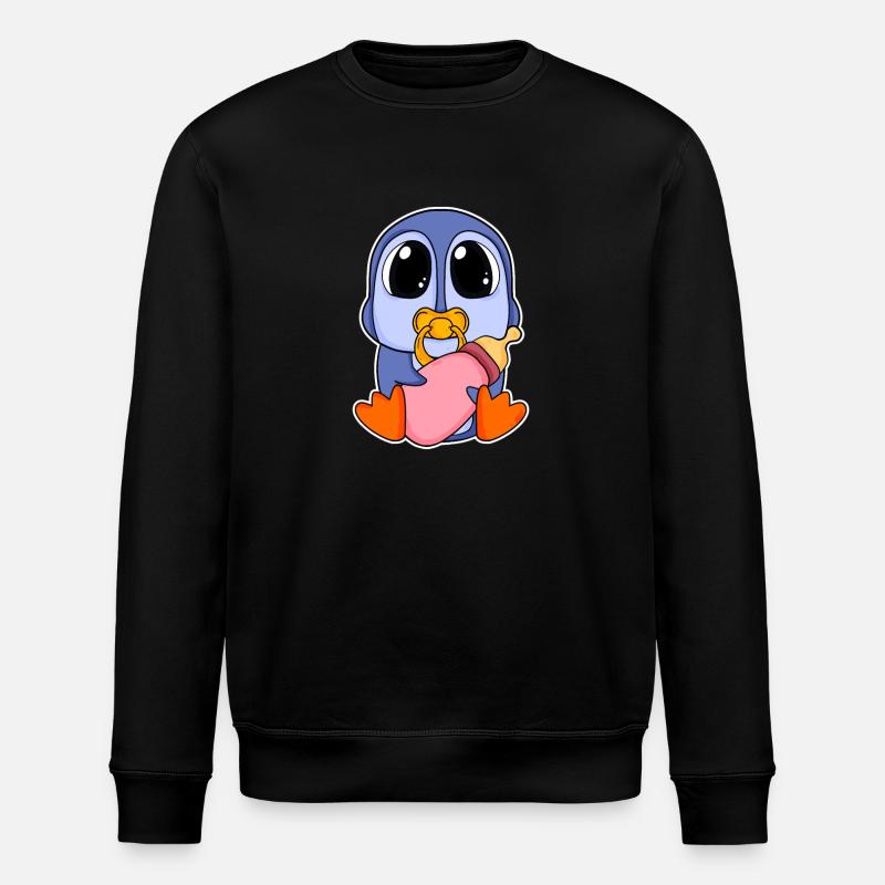 Motif Bébé Pingouin - Sweat bio ROLLER Stanley/Stella Unisexe - noir