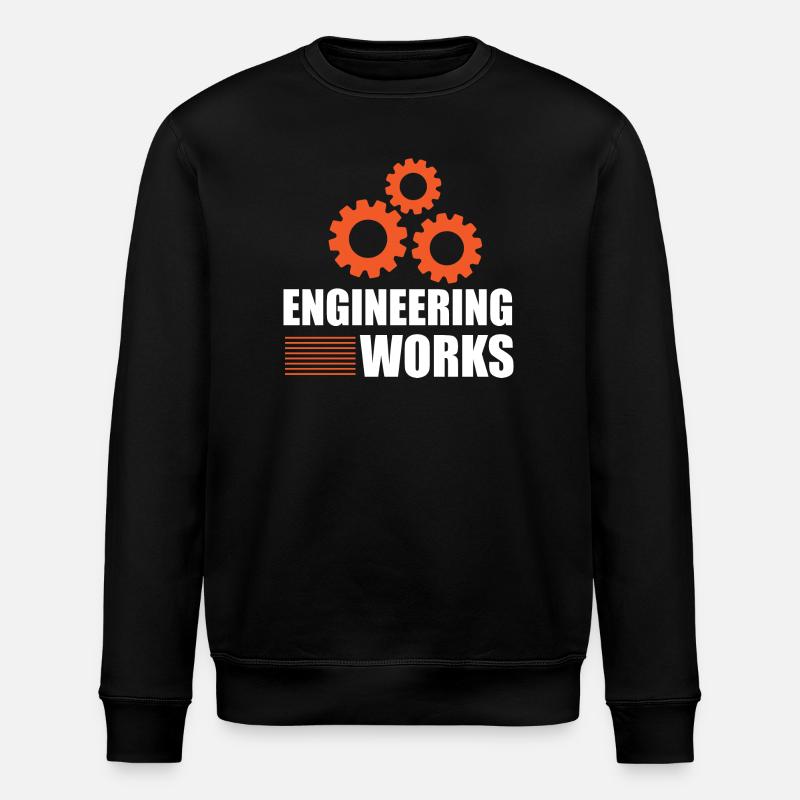 Engineering Works - Stanley/Stella ROLLER Unisex Organic Sweatshirt - black