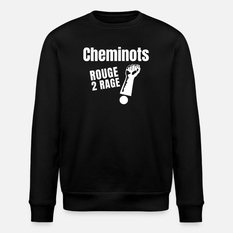 cheminot, train - Sweat bio ROLLER Stanley/Stella Unisexe - noir