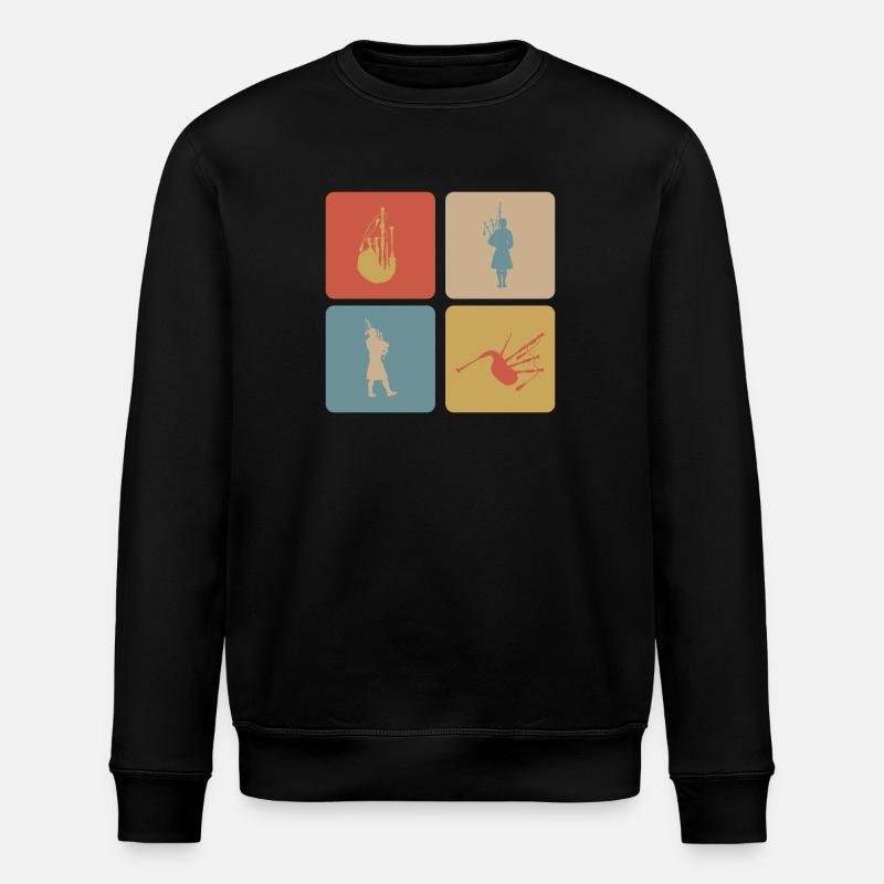 Dudelsack Design - Stanley/Stella Unisex Bio-Sweatshirt ROLLER - Schwarz