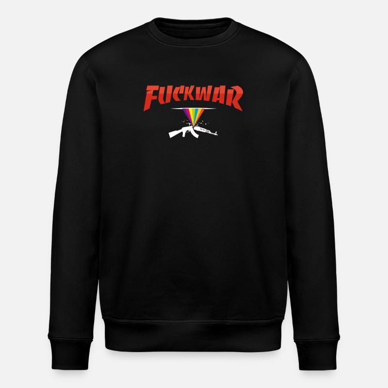 Fuckwar Rainbow Guns - Stanley/Stella Unisex Bio-Sweatshirt ROLLER - Schwarz