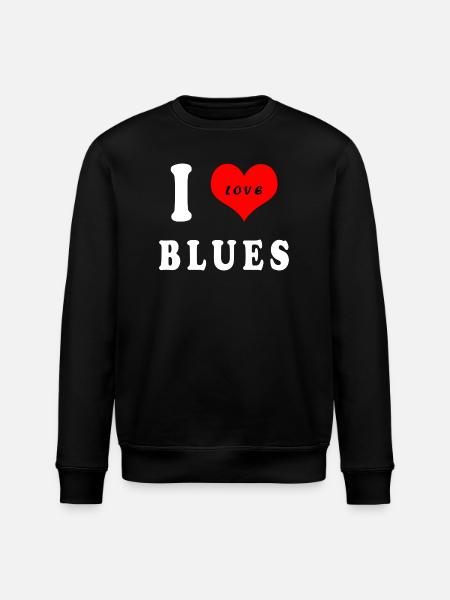 J'adore le blues - Sweat bio ROLLER Stanley/Stella Unisexe - noir