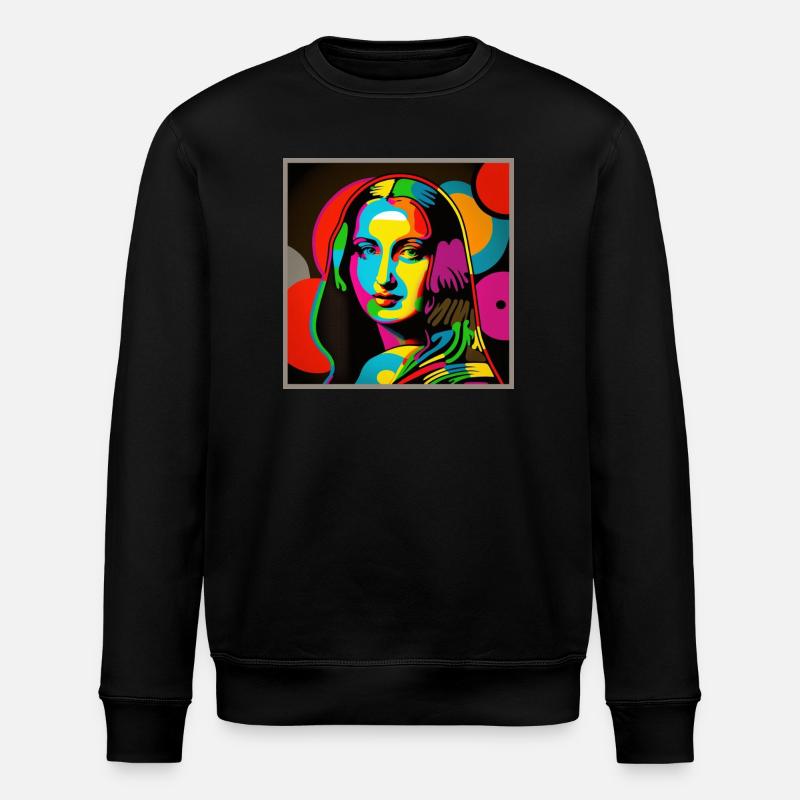 Portait Pop-Art - Stanley/Stella Unisex Bio-Sweatshirt ROLLER - Schwarz