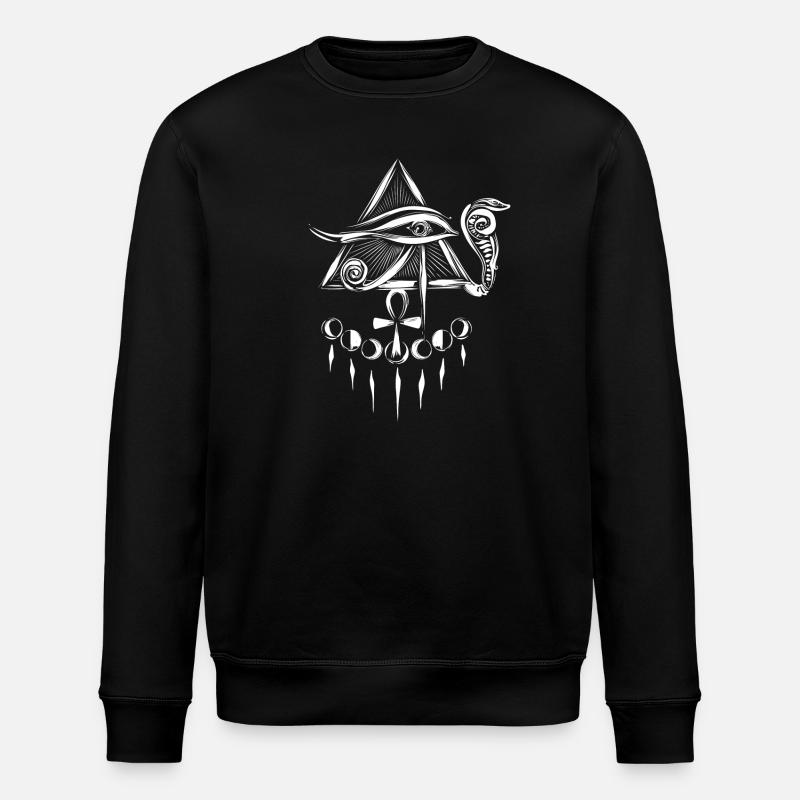Horus' Eye - Stanley/Stella ROLLER Unisex Organic Sweatshirt - black