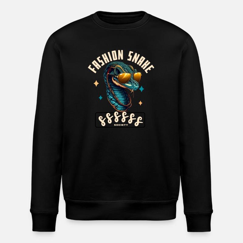 Serpent Glam Couture - Stanley/Stella Unisex Bio-Sweatshirt ROLLER - Schwarz
