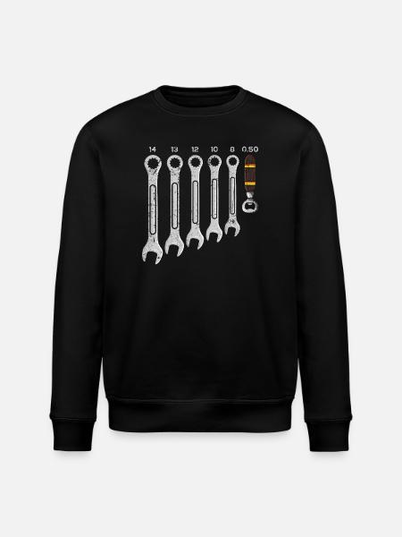 Toolbench Wrench Set with Bottle Opener - Stanley/Stella ROLLER Unisex Organic Sweatshirt - black