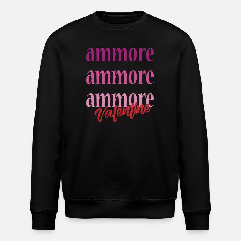 t-shirt Napoli amour amour Saint-Valentin - Sweat bio ROLLER Stanley/Stella Unisexe - noir
