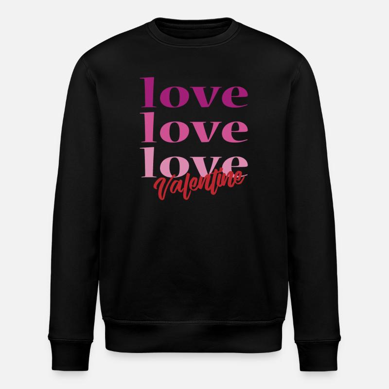 T-shirt Saint-Valentin amour Saint-Valentin - Sweat bio ROLLER Stanley/Stella Unisexe - noir
