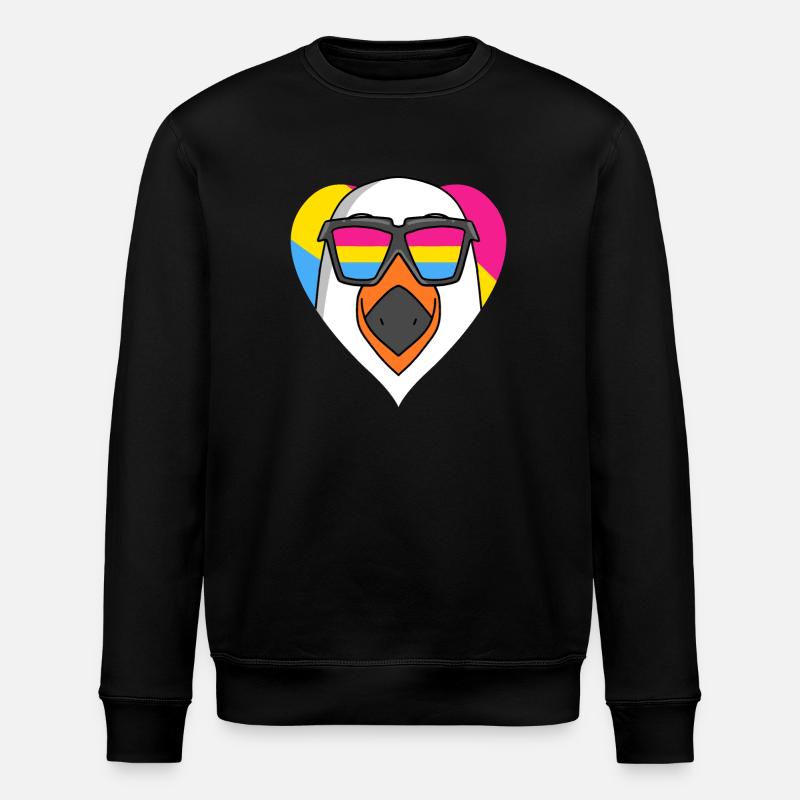Pansexual Seagull Heart Cadeau - Sweat bio ROLLER Stanley/Stella Unisexe - noir
