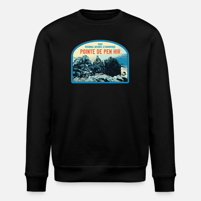 Regionalpark Armorica, Pointe de Pen Hir - Stanley/Stella Unisex Bio-Sweatshirt ROLLER - Schwarz
