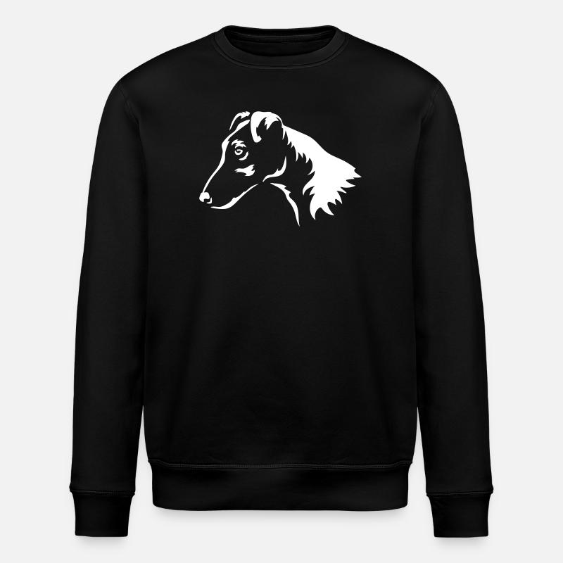 Foxterrier Kopf "Black Edition" - Stanley/Stella Unisex Bio-Sweatshirt ROLLER - Schwarz