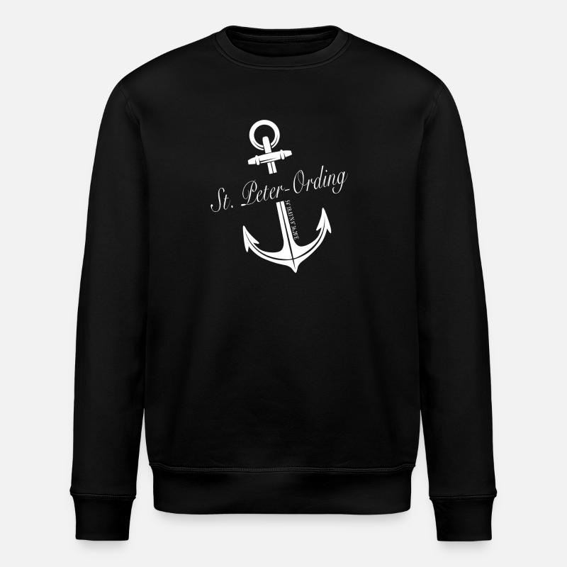 St. Peter-Ording - Stanley/Stella Unisex Bio-Sweatshirt ROLLER - Schwarz