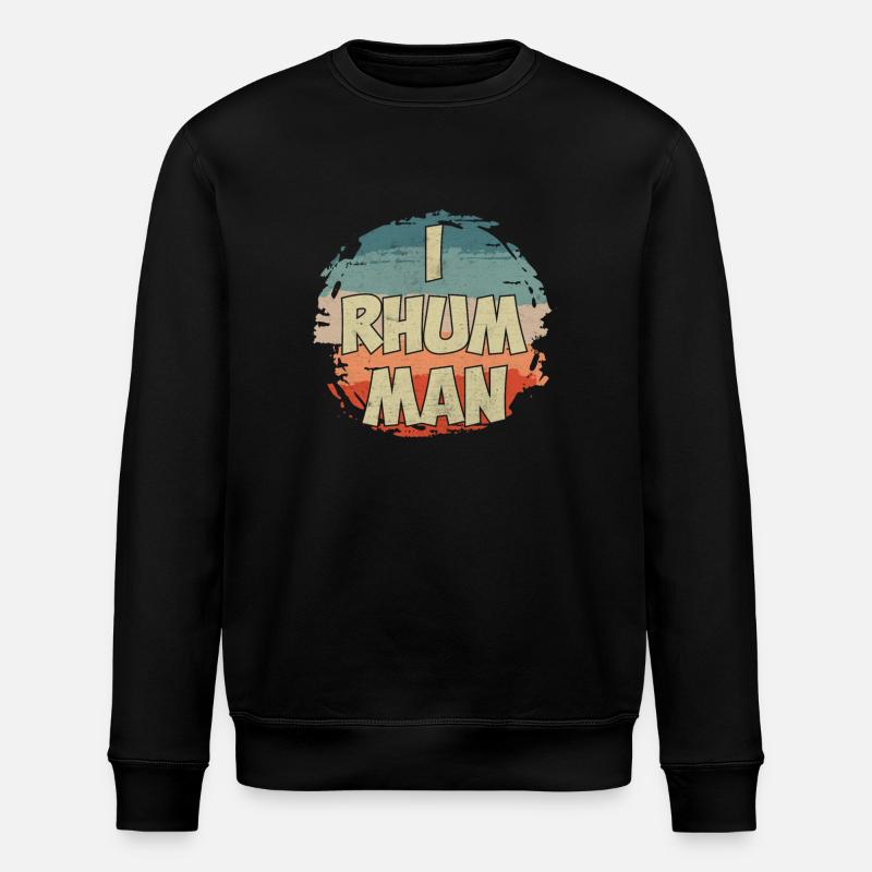 I rhum man - Sweat bio ROLLER Stanley/Stella Unisexe - noir