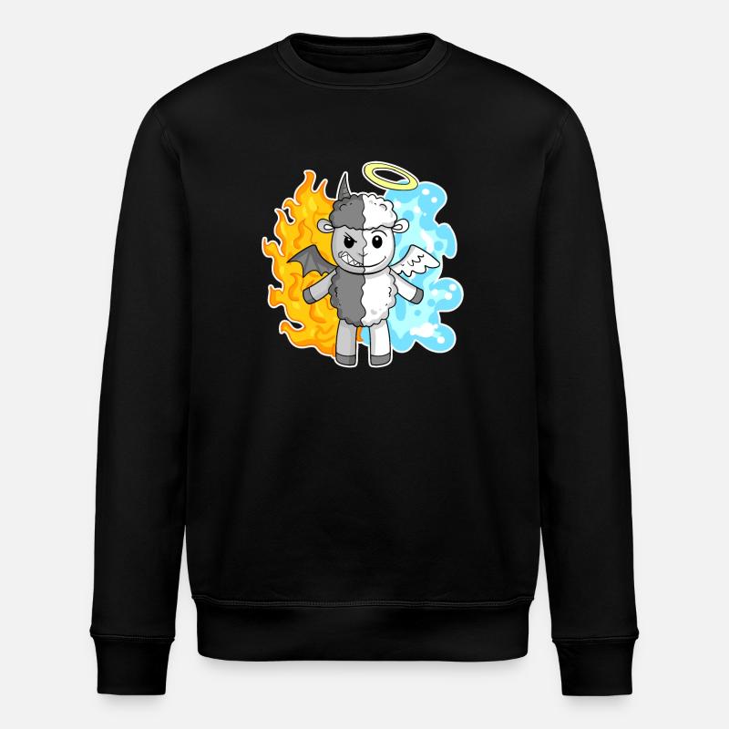 Moutons - Anges et Diables - Sweat bio ROLLER Stanley/Stella Unisexe - noir