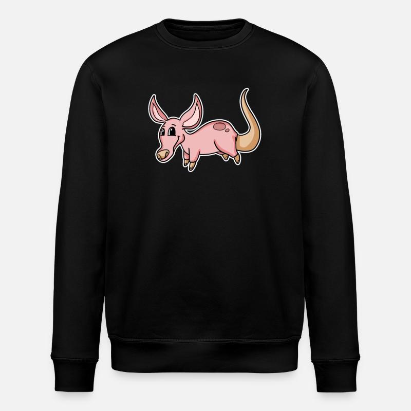 Erdferkel - Stanley/Stella Unisex Bio-Sweatshirt ROLLER - Schwarz