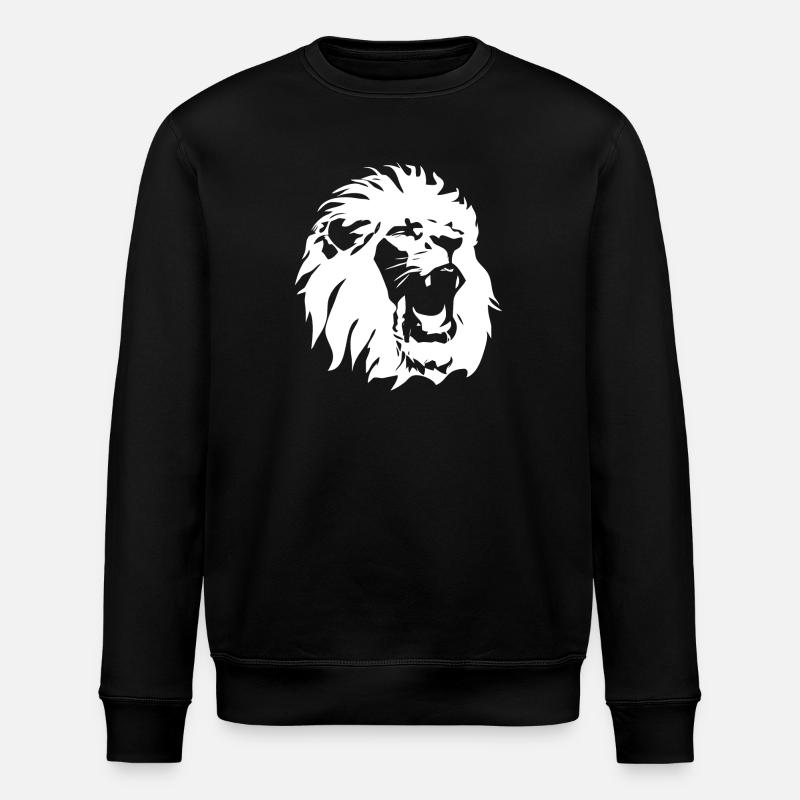 Lion's head - Stanley/Stella ROLLER Unisex Organic Sweatshirt - black