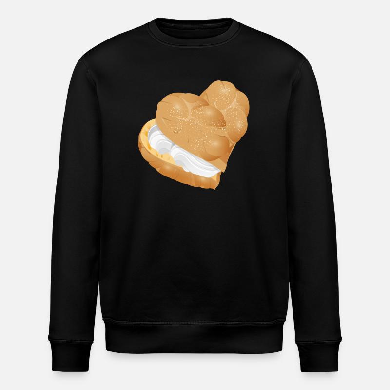 Crème fourrée crème puff coeur - Sweat bio ROLLER Stanley/Stella Unisexe - noir