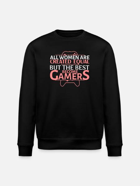 Gamer Queen: Women Define Play - Stanley/Stella ROLLER Unisex Organic Sweatshirt - black