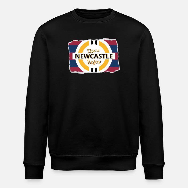 Blue Red Tower out - Stanley/Stella ROLLER Unisex Organic Sweatshirt - black