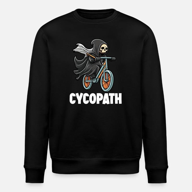 Mountainbike Cycopath - Stanley/Stella Unisex Bio-Sweatshirt ROLLER - Schwarz