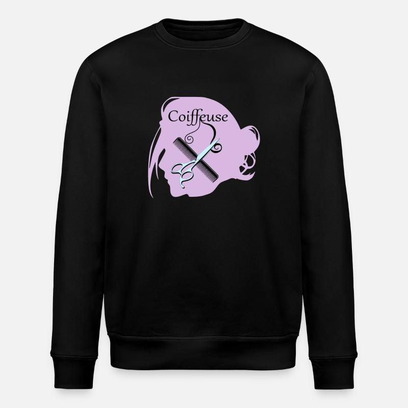 Coiffeuse - Sweat bio ROLLER Stanley/Stella Unisexe - noir