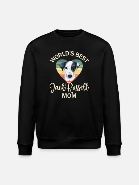 Dog Jack Russell Terrier - Stanley/Stella ROLLER Unisex Organic Sweatshirt - black