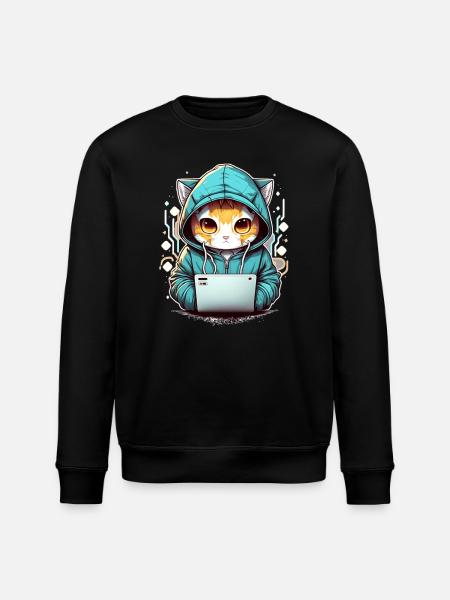 Codage chat - Sweat bio ROLLER Stanley/Stella Unisexe - noir