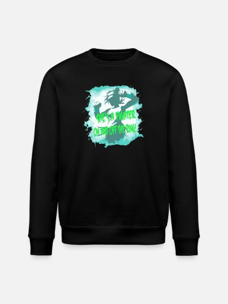 Fighter She's a fighter - Stanley/Stella ROLLER Unisex Organic Sweatshirt - black