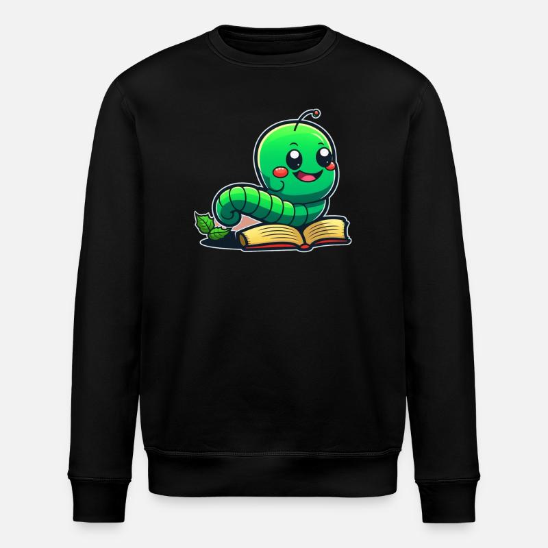 Bookworm - Stanley/Stella ROLLER Unisex Organic Sweatshirt - black