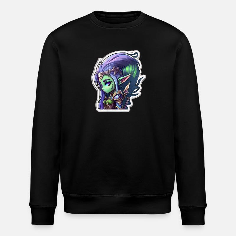 Night Elf - Stanley/Stella ROLLER Unisex Organic Sweatshirt - black