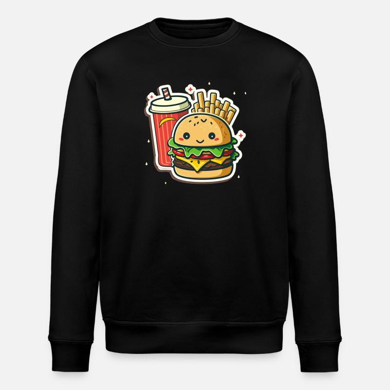 Burger menu - Stanley/Stella Unisex Bio-Sweatshirt ROLLER - Schwarz