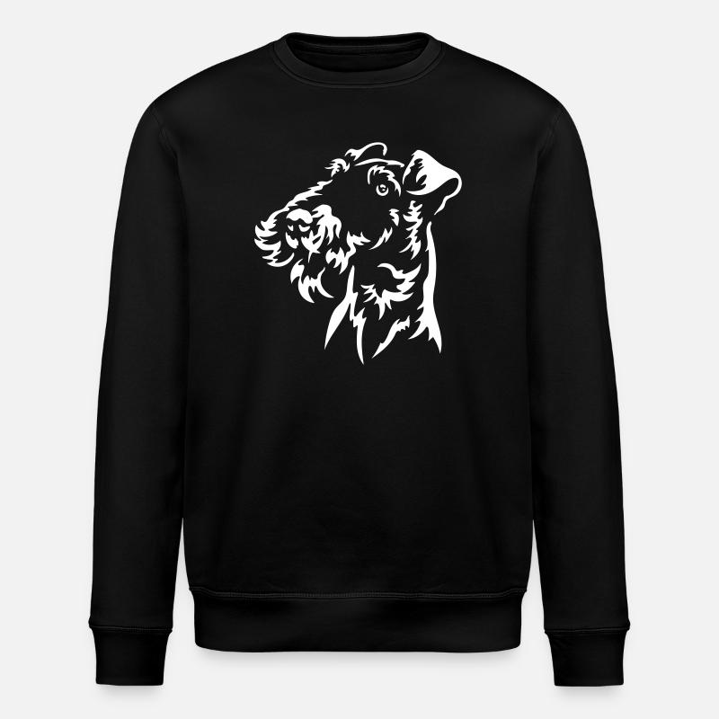 Fox Terrier Head « Black Edition » - Sweat bio ROLLER Stanley/Stella Unisexe - noir