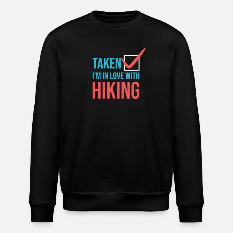 Mountains Statement Hiker Hiking - Stanley/Stella ROLLER Unisex Organic Sweatshirt - black